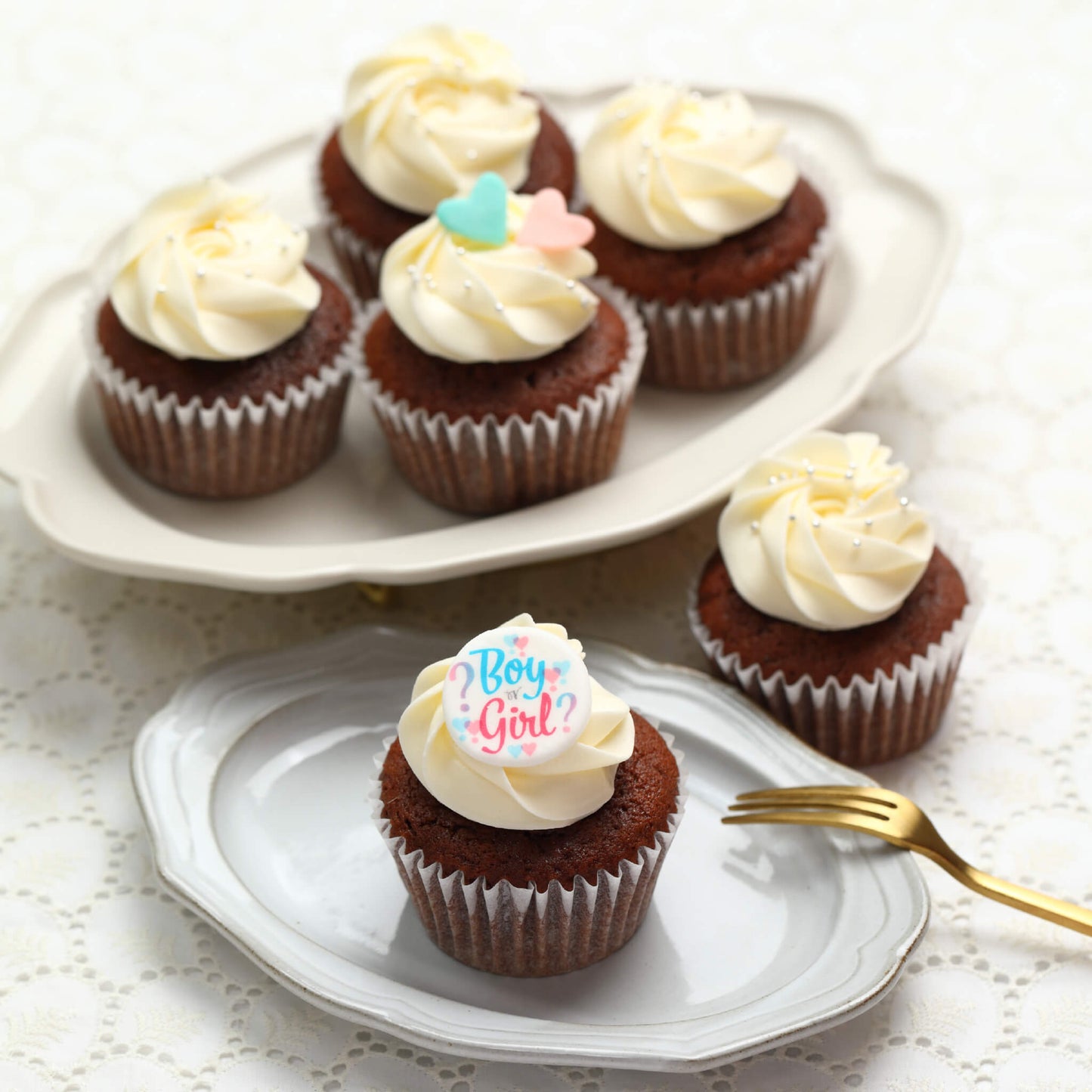 Gender Reveal Cupcakes Box（6個 / 12個）※3～4日以内順次発送