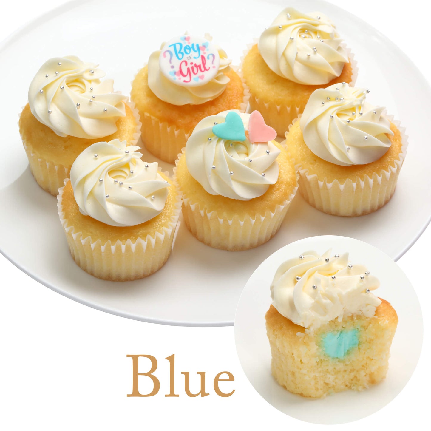 Gender Reveal Cupcakes Box（6個 / 12個）※3～4日以内順次発送