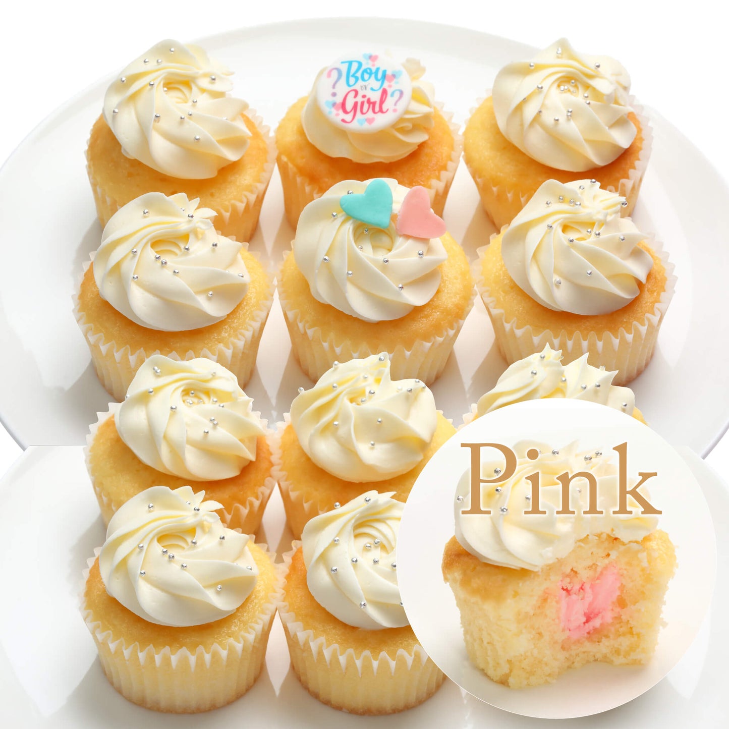Gender Reveal Cupcakes Box（6個 / 12個）※3～4日以内順次発送