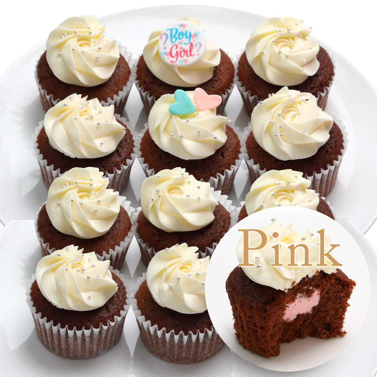 Gender Reveal Cupcakes Box（6個 / 12個）※3～4日以内順次発送