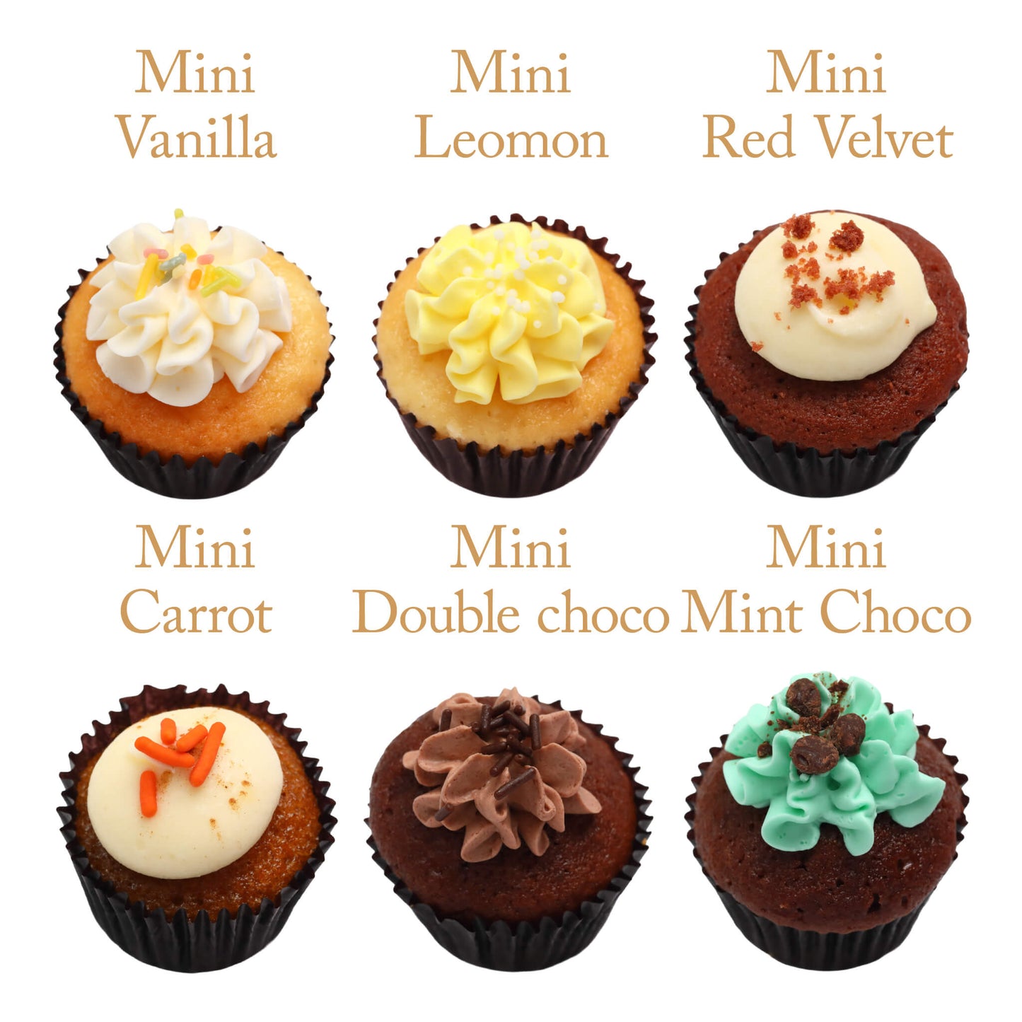 Mini Assortment Cupcakes (24/48 pieces) *Shipped sequentially within 3-4 days