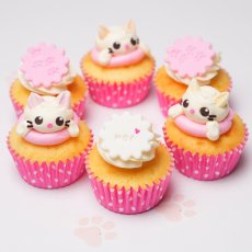 Photo3: Cat Cupcake Box(Cute|12pcs|Vanilla&Choco) (3)